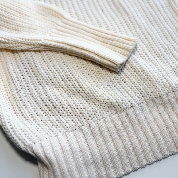 Free People Half Moon Bay Pullover Sweater Ivory Size S - Picture 6 of 13